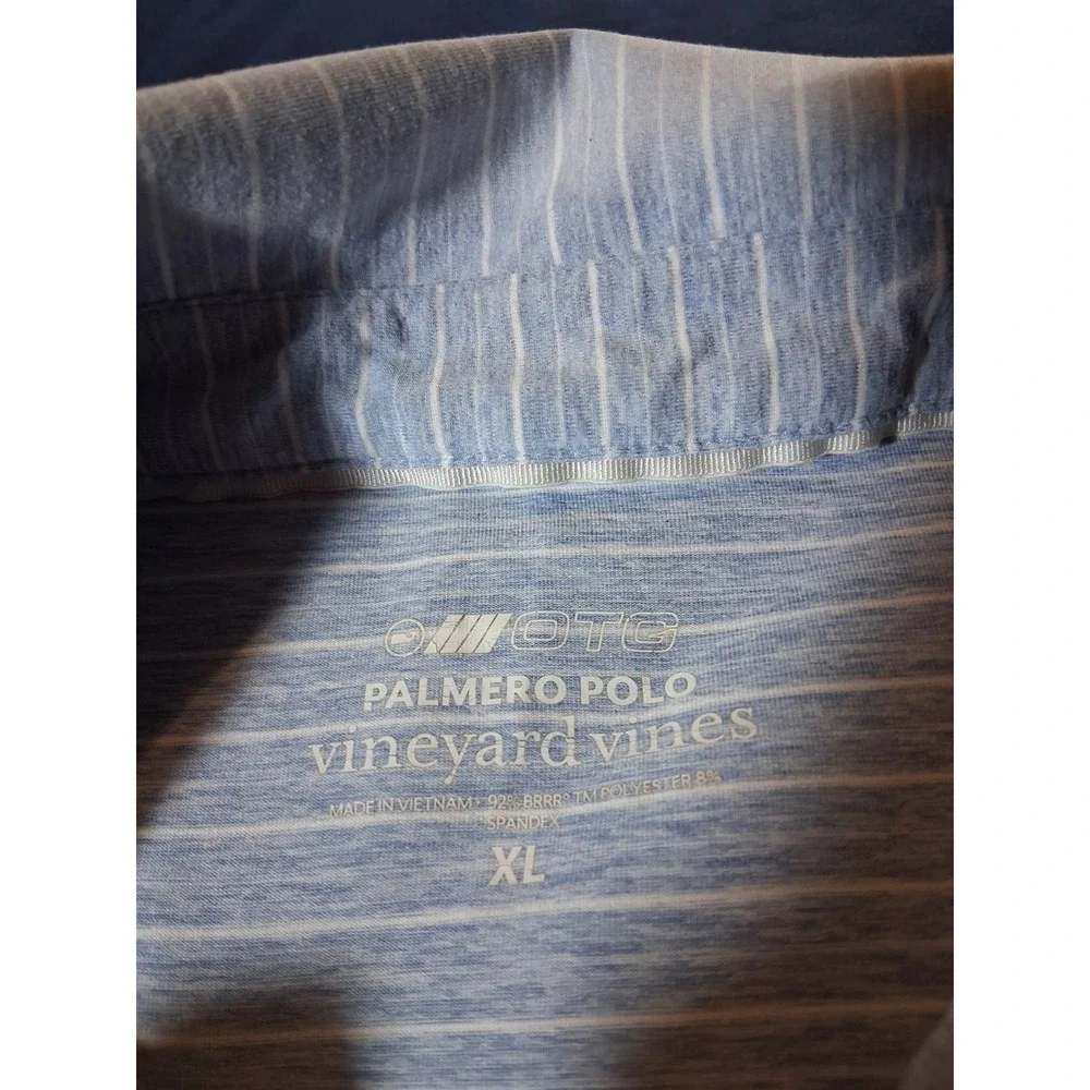 Vineyard Vines Mens XL Polo Bundle Edgartown Palmero Grey Blue Striped Shirts